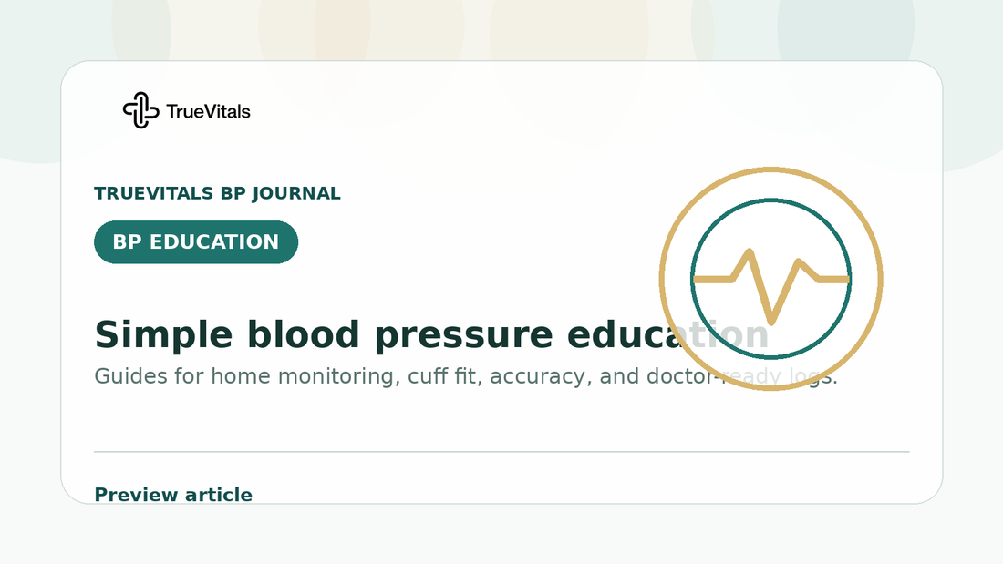 TrueVitals BP Journal preview image for High Blood Pressure and Dementia Risk: What the Research Says