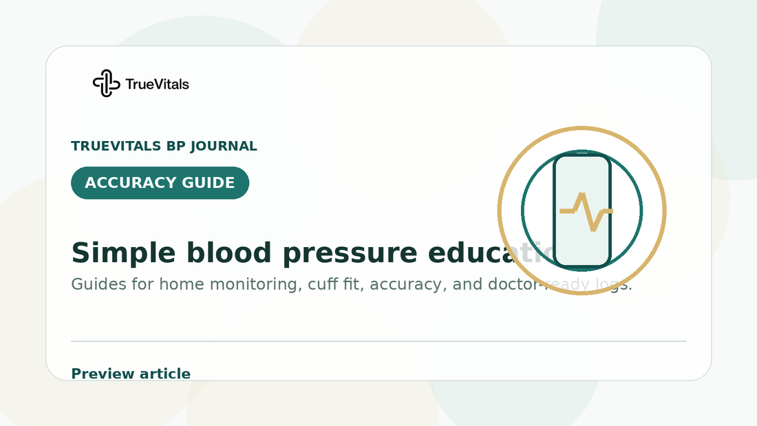 TrueVitals BP Journal preview image for The FDA's Warning on Smartwatch Blood Pressure Readings — What It Means for You