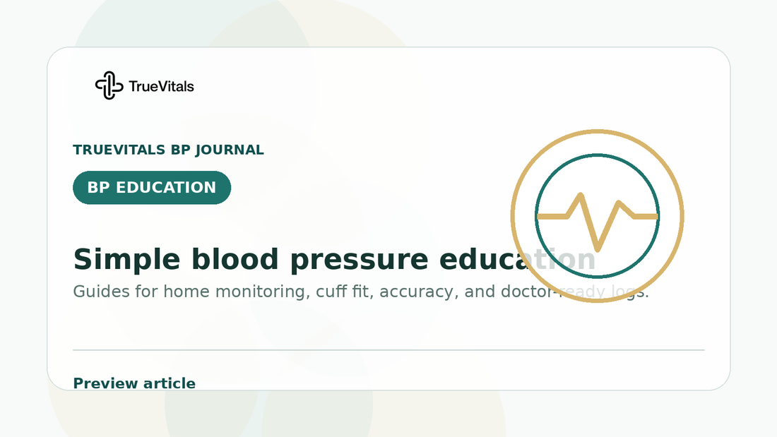 TrueVitals BP Journal preview image for Stroke Warning Signs: When to Call 911 and Why Blood Pressure Matters