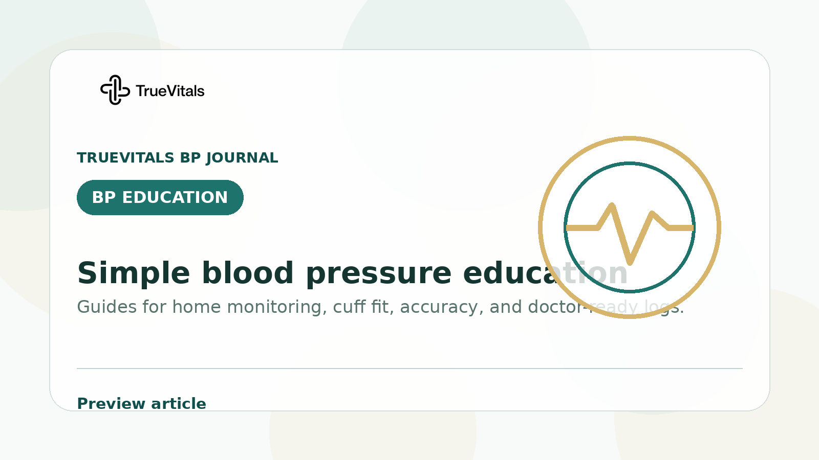 TrueVitals BP Journal preview image for Why Blood Pressure Can Rise in Winter — and What to Do About It