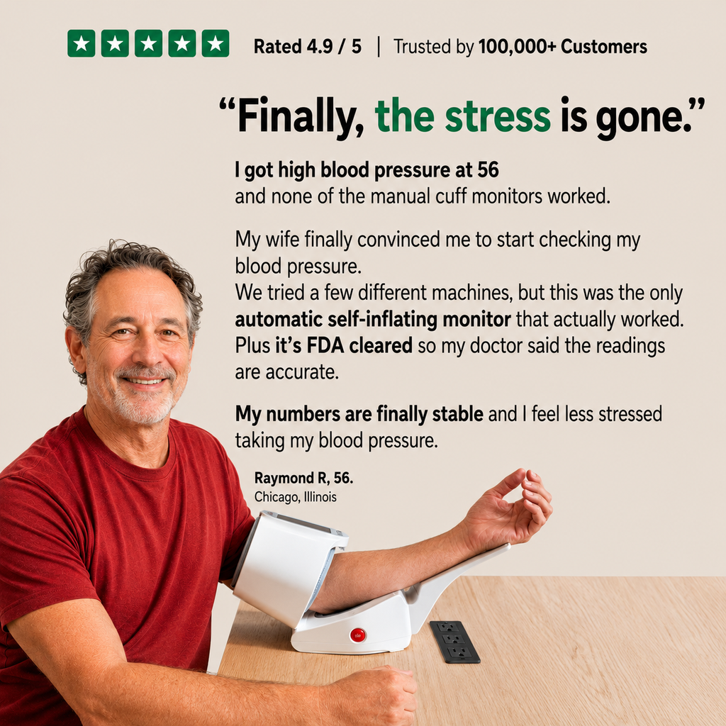 TrueVitals Pro Automatic Arm Blood Pressure Monitor