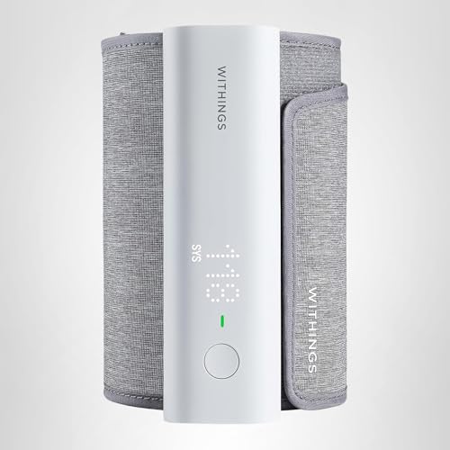 Withings BPM Connect - Digital Blood Pressure Cuff & Heart Rate Monitor - Blood Pressure Machine Arm Cuff, FDA Cleared, FSA/HSA Eligible, IOS & Android