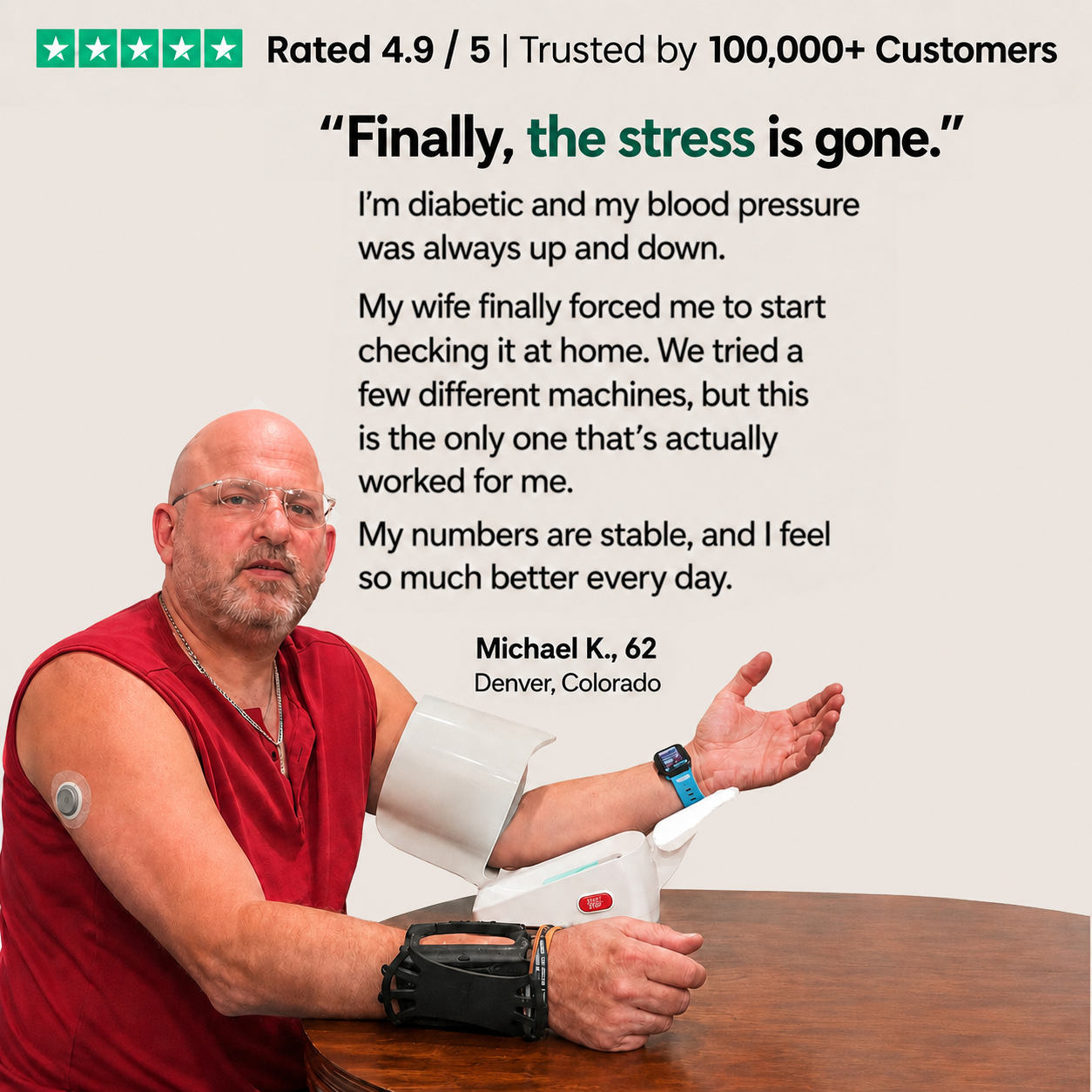 TrueVitals Pro Clinical Arm Blood Pressure Monitor