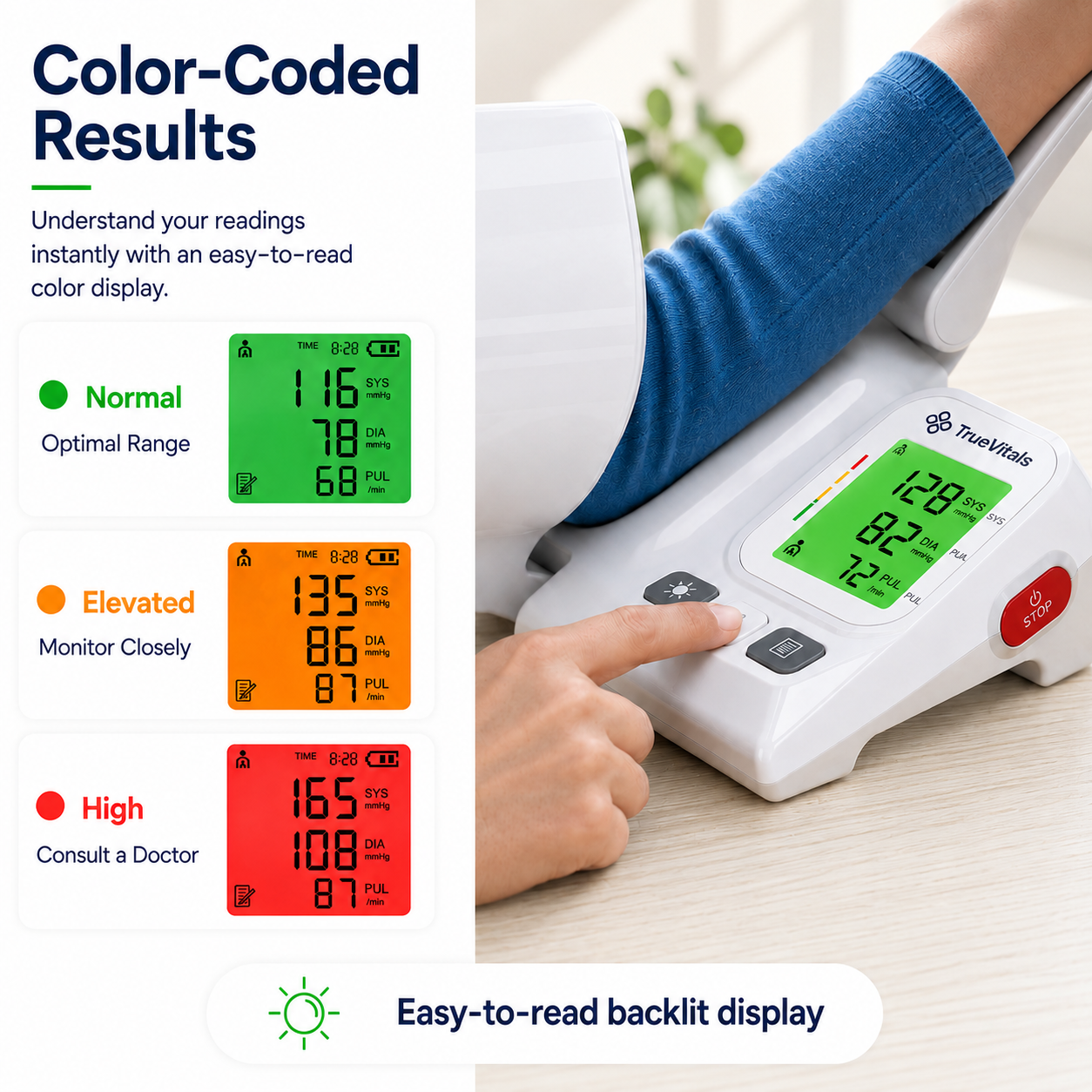 2- TrueVitals™ Clinical Arm Blood Pressure Monitor (Copy)