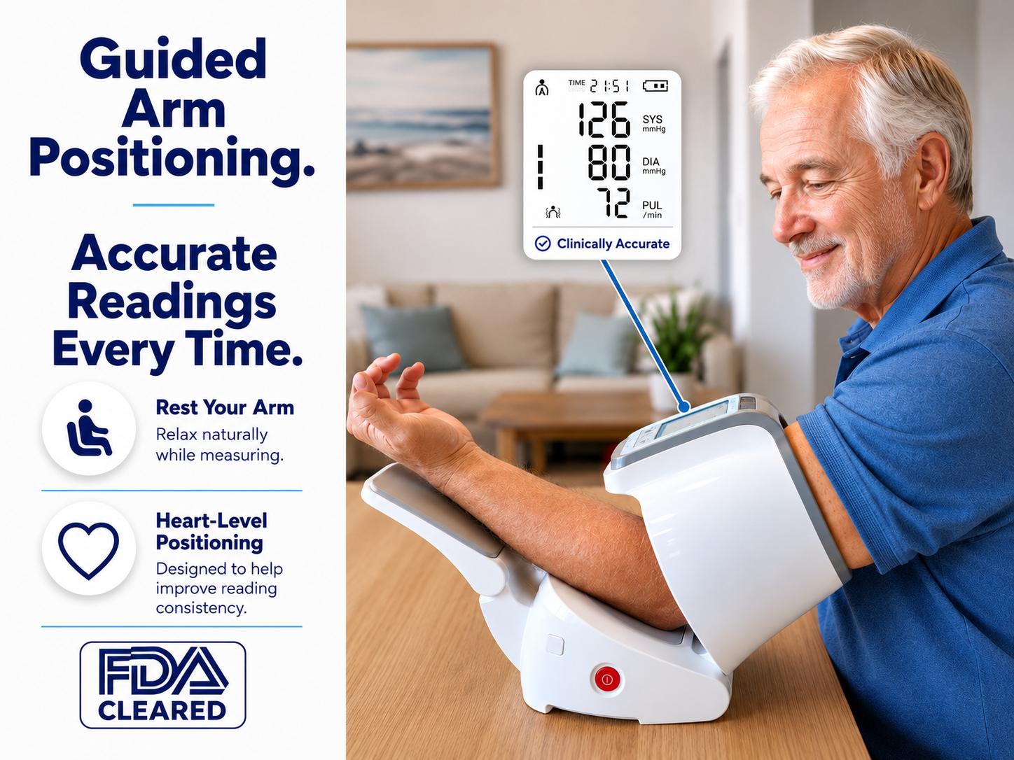 TrueVitals Pro Automatic Arm Blood Pressure Monitor