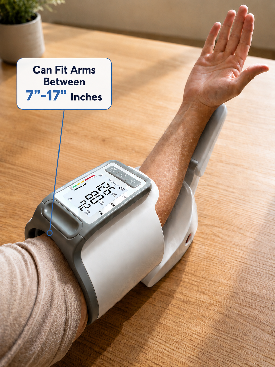 TrueVitals Pro Automatic Arm Blood Pressure Monitor